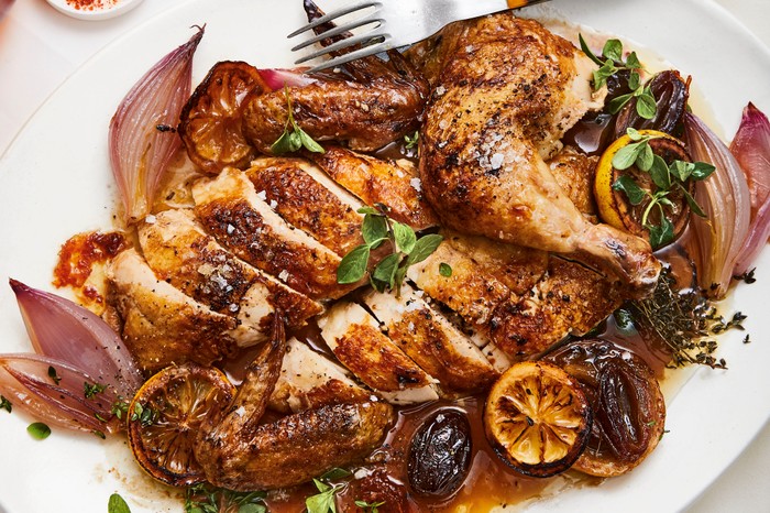 One Pot Chicken Recipe with Lemon and Dates