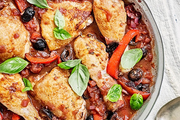 Chicken Cacciatore Recipe with olives