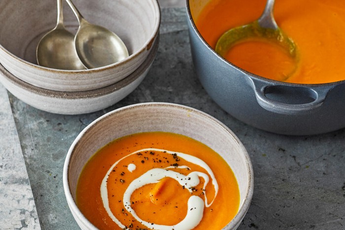 Orange and carrot soup