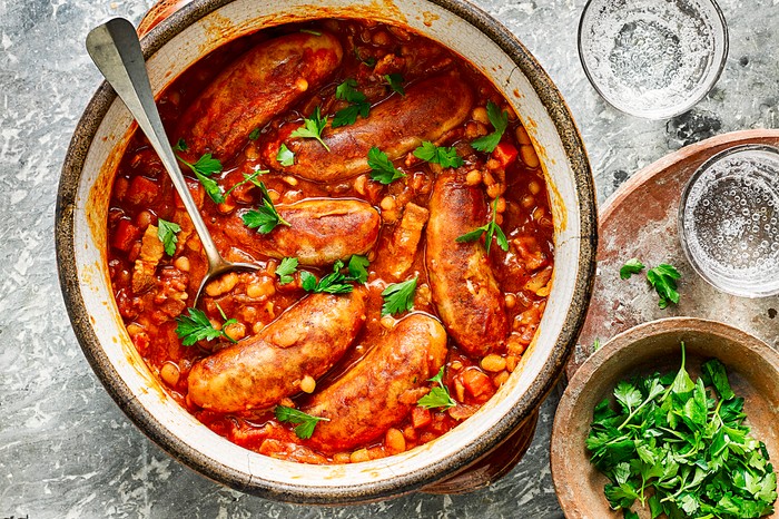 Sausage and Bean Casserole for an Easy One Pot Sausage Recipe