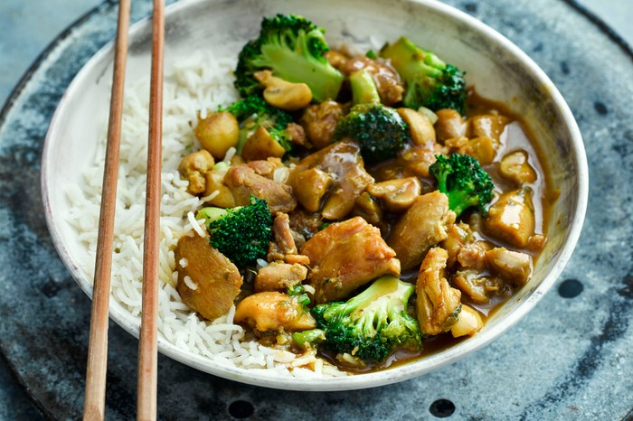 Japanese Chicken Curry Recipe with Broccoli and Mushrooms